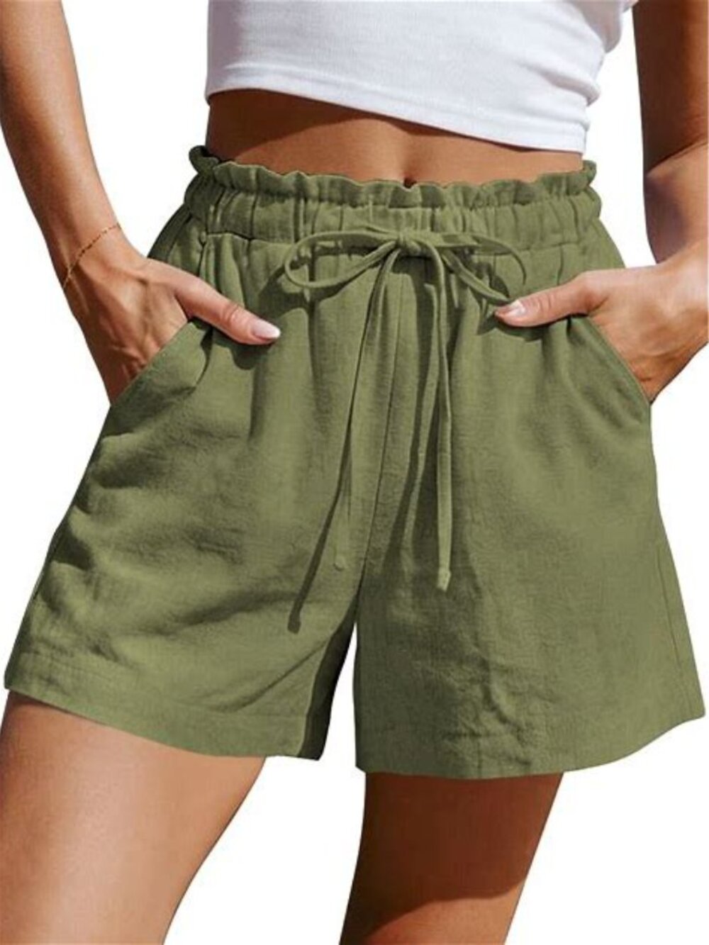 NWT Linen/Viscose Shorts by love tree